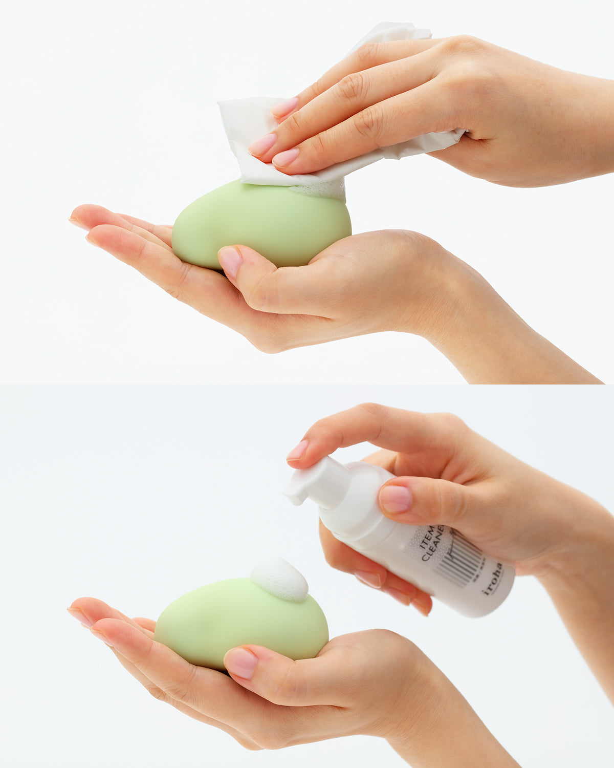 iroha ITEM CLEANER applied to iroha MIDORI