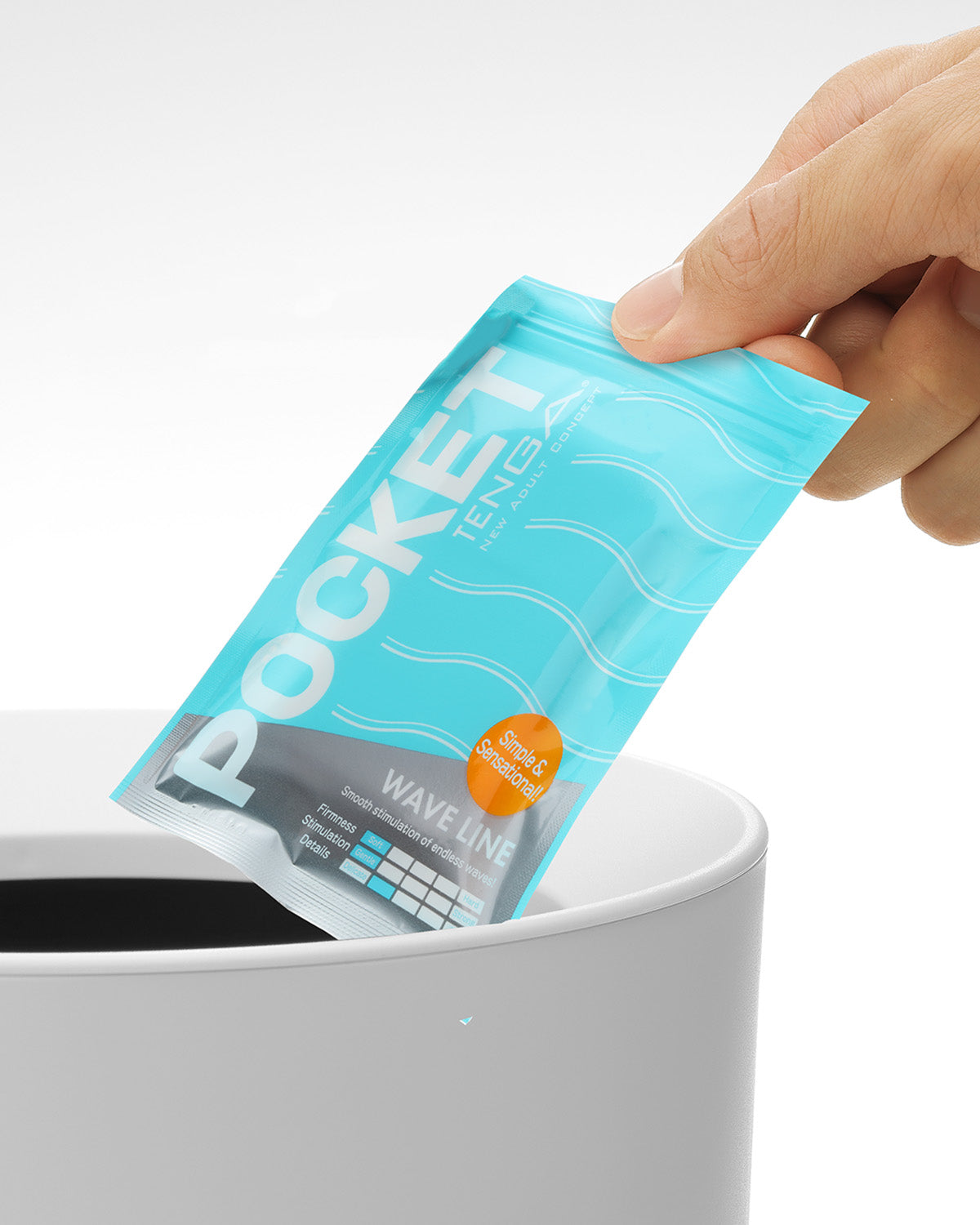 Used POCKET TENGA being put back into package.