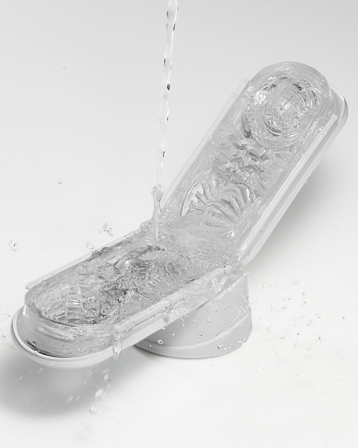 The FLIP ZERO being washed with tepid water