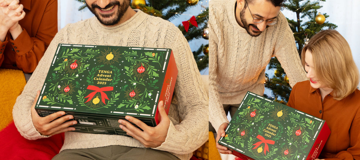 happy couple with the TENGA Advent Calendar