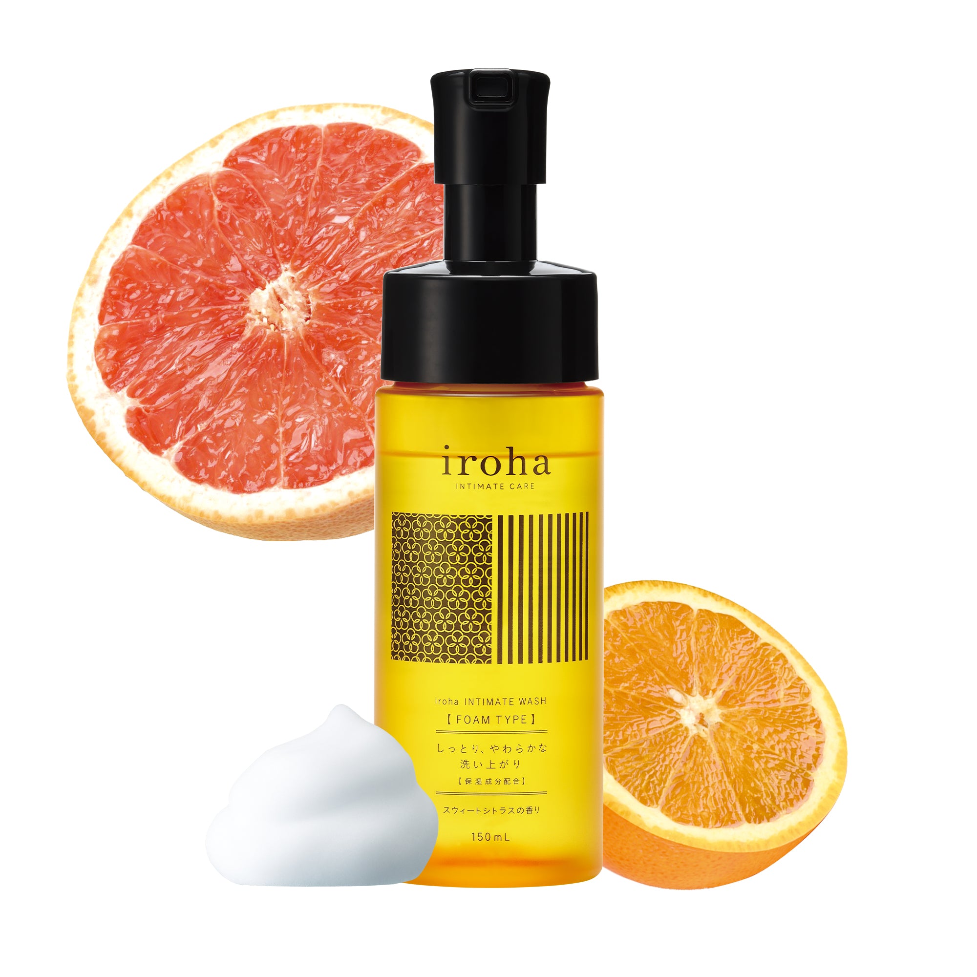 iroha INTIMATE WASH [FOAM TYPE] Sweet Citrus