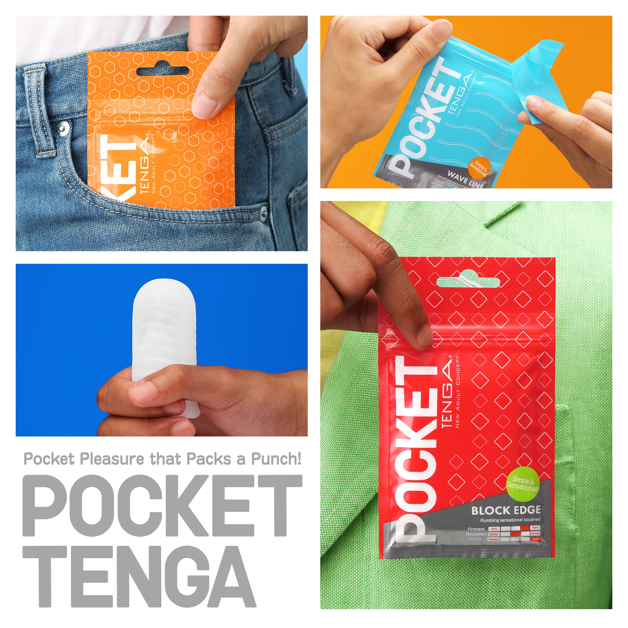 POCKET TENGA Block Edge