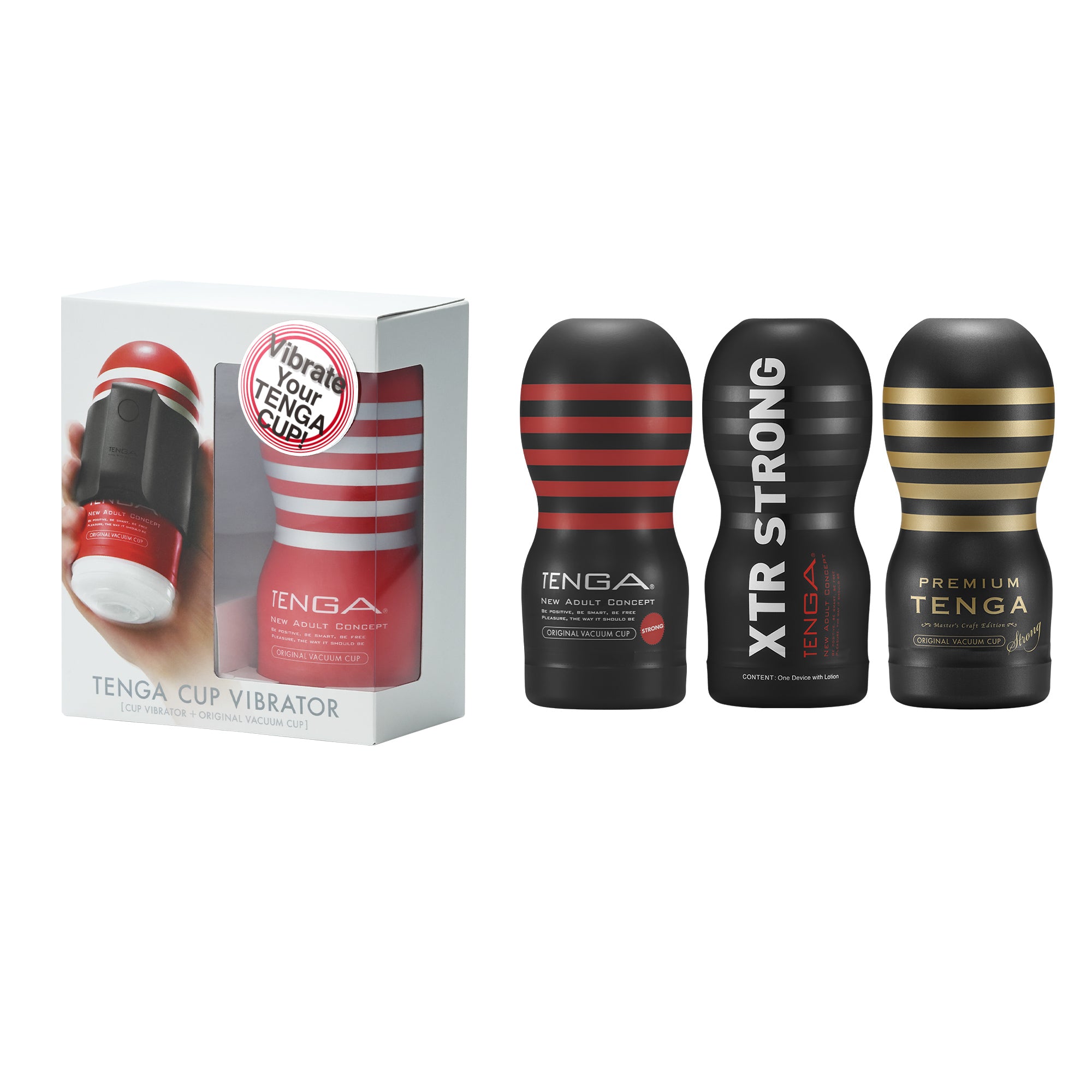 CUP VIBRATOR Strong Bundle