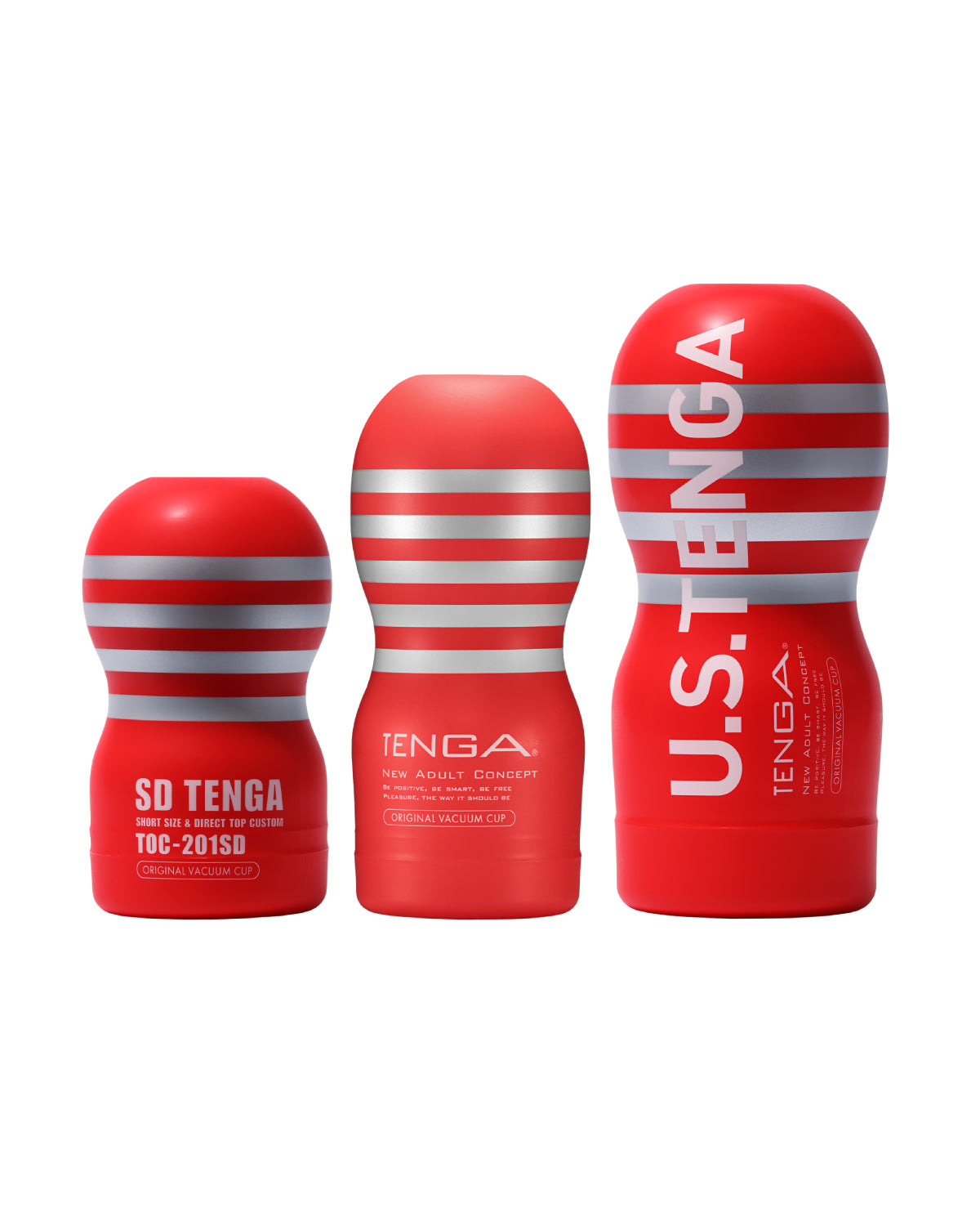 The SD, ORIGINAL, and U.S. TENGA ORIGINAL VACUUM CUP