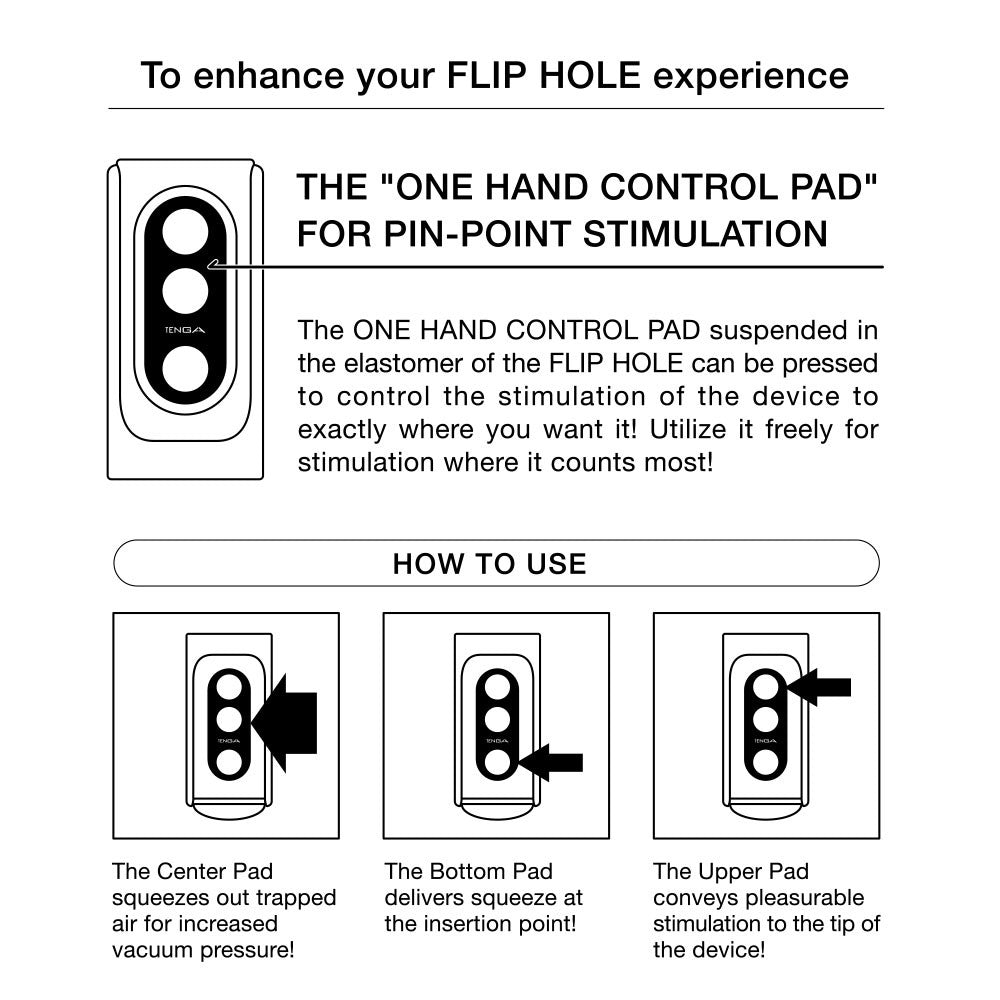 FLIP HOLE Black