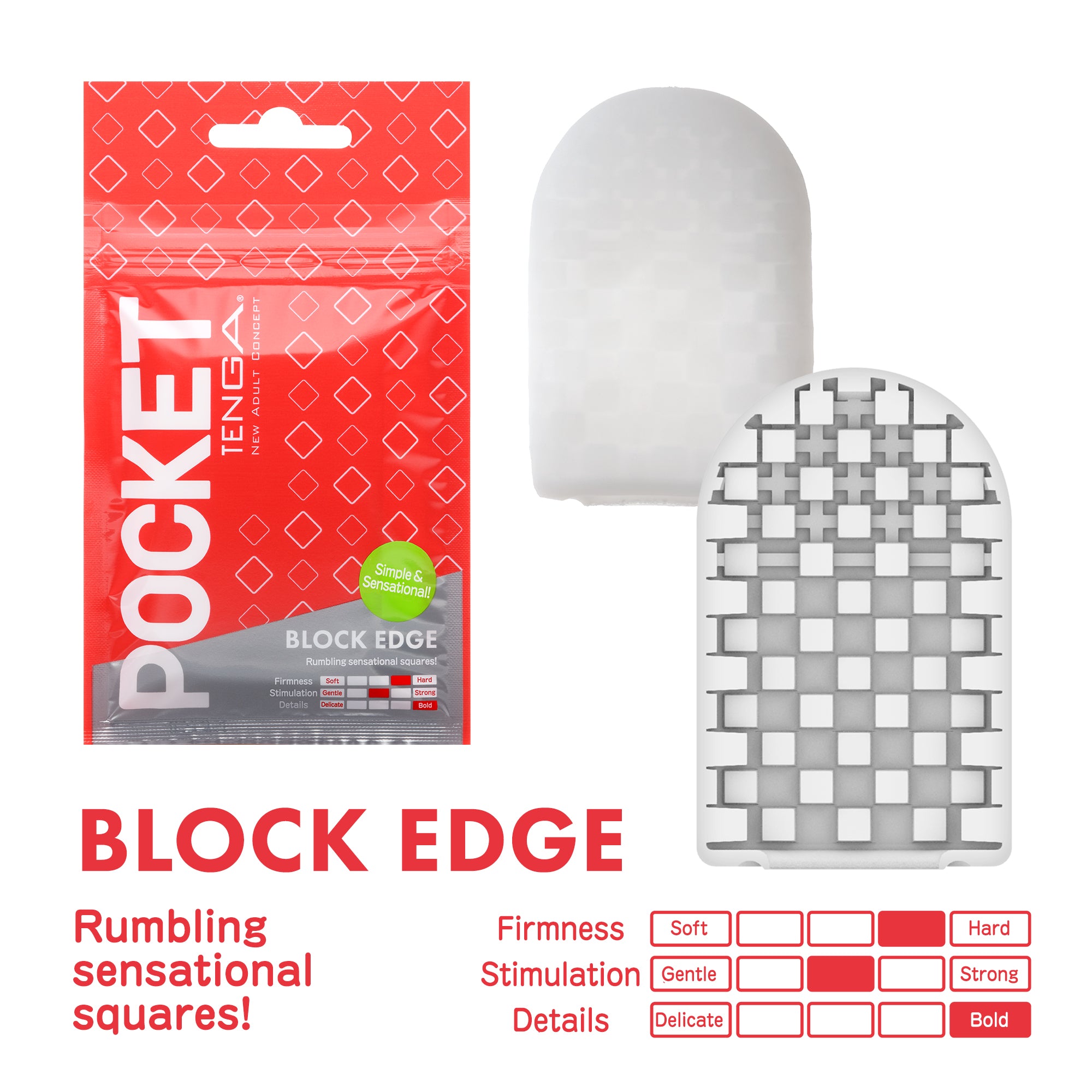 POCKET TENGA Block Edge