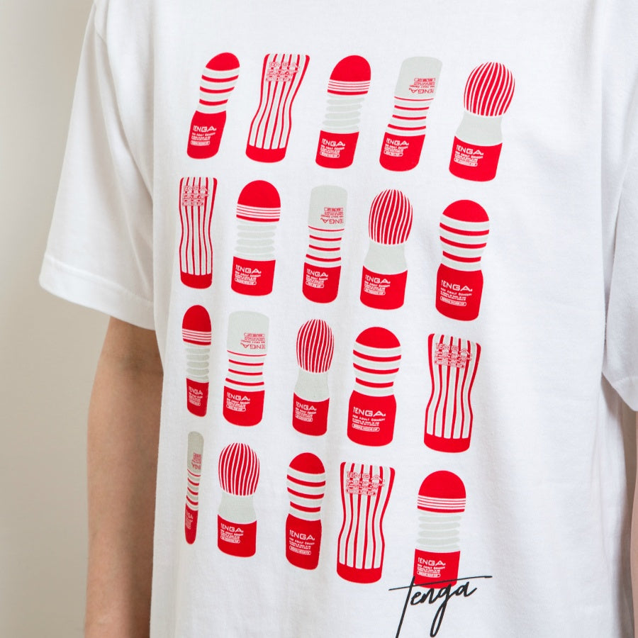 TENGA 20 CUPS T-Shirt [White]