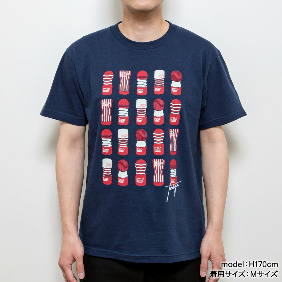 TENGA 20 CUPS T-Shirt [Navy Blue]