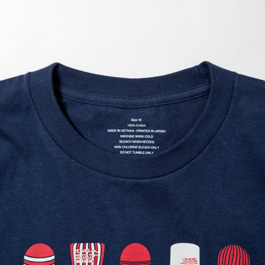 TENGA 20 CUPS T-Shirt [Navy Blue]